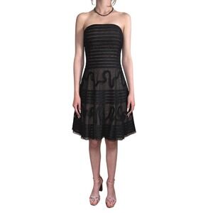 BCBG NWT Black Strapless Coquette S Tulle Mini‎ Dress Hoco Whimsigoth Fairy